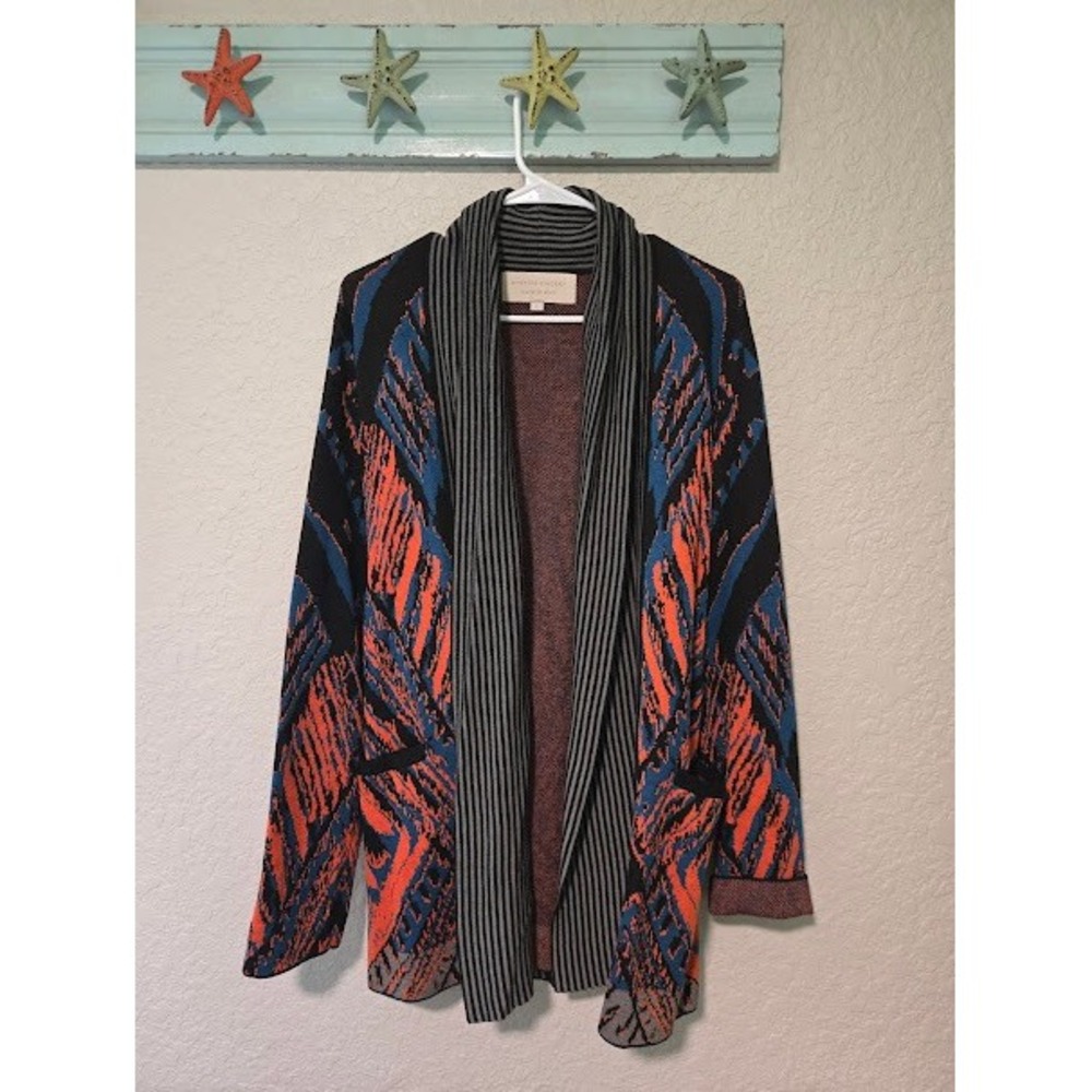 Cynthia Vincent Printed Cardigan